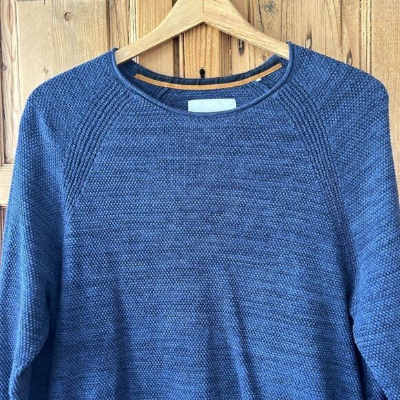 EDC Espirit Medium Blue Crewneck Textured Sweater‎ - Picture 2 of 9